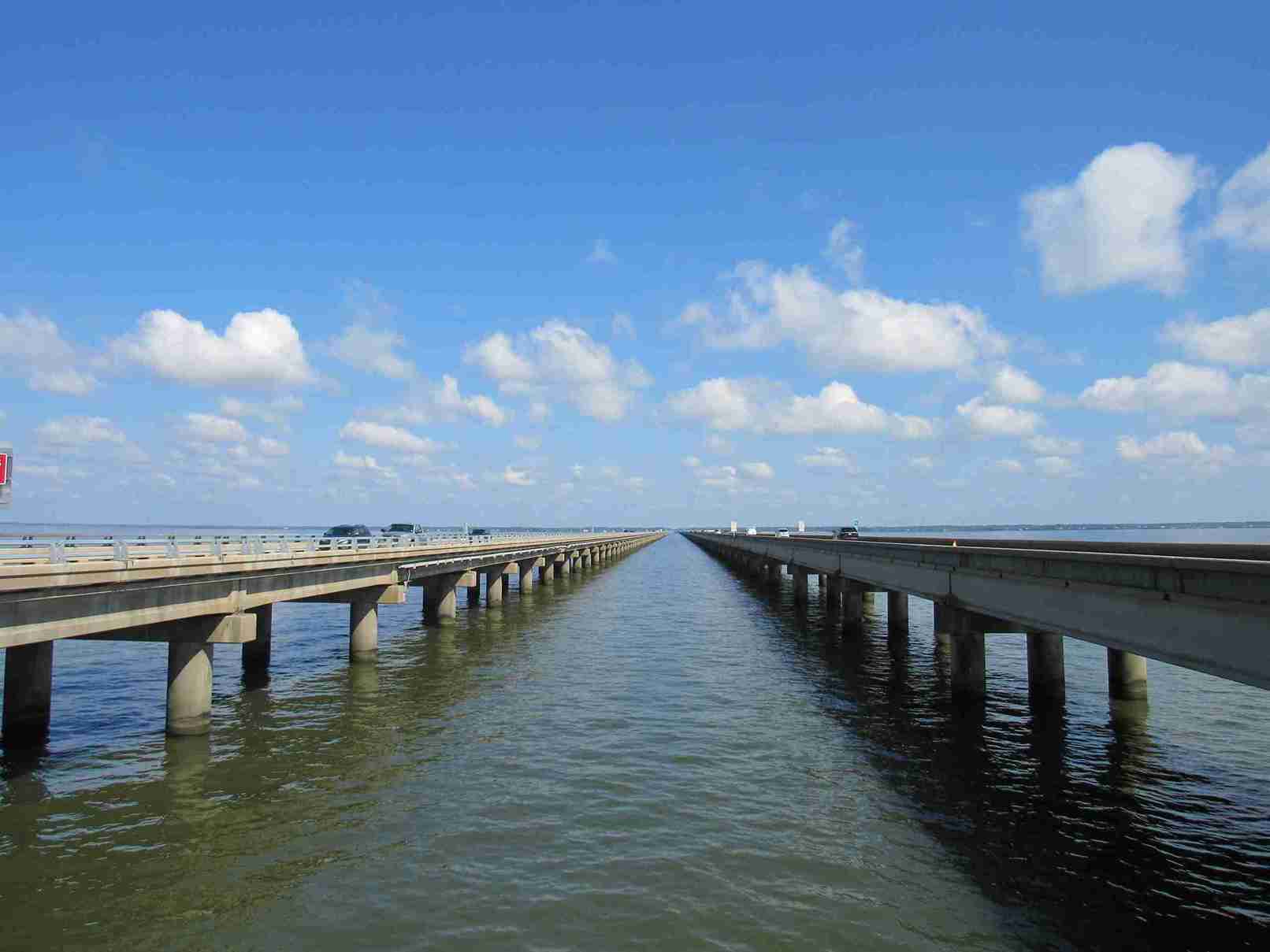 Lake Pontchartrain Causeway پل های معلق جهان