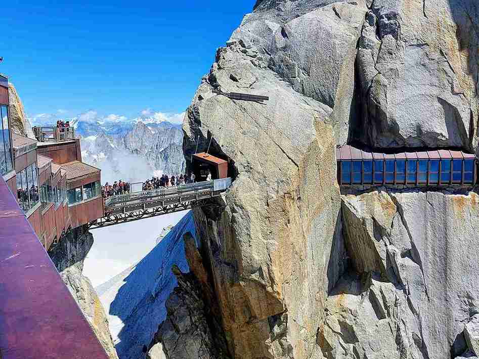 Aiguille du Midi Bridge فرانسه پل های معلق جهان