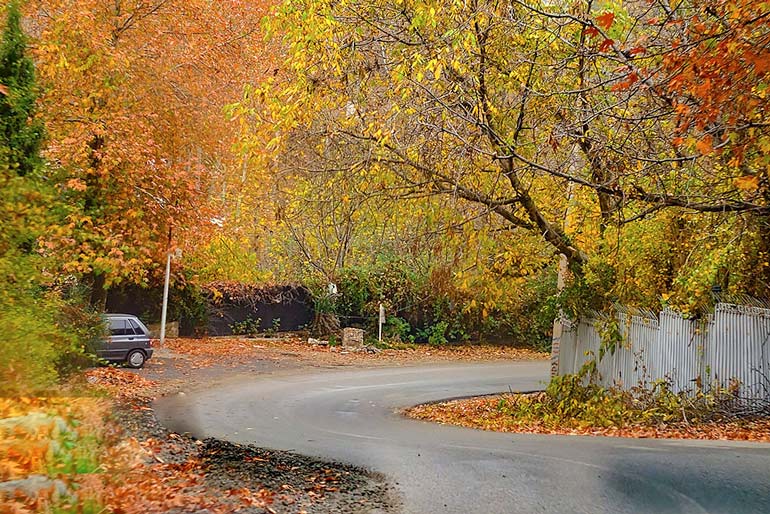 جاده های روستای آغشت