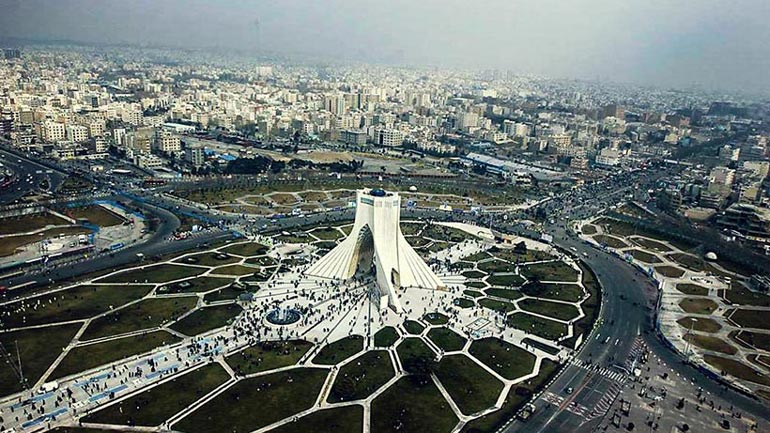 فاصله زمانی و مسافتی تهران تا شیراز